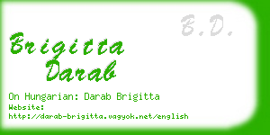 brigitta darab business card